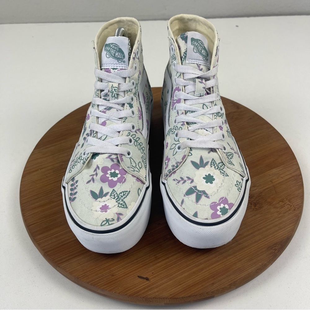 Vans Sk8 Hi Tapered Floral Platform Sneakers - Picture 2 of 10